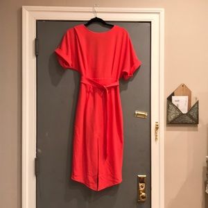 ASOS coral work dress